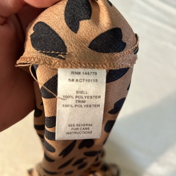 Cheetah print lace cami top - Picture 7 of 7